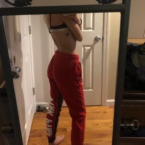 Pink sweatpants
